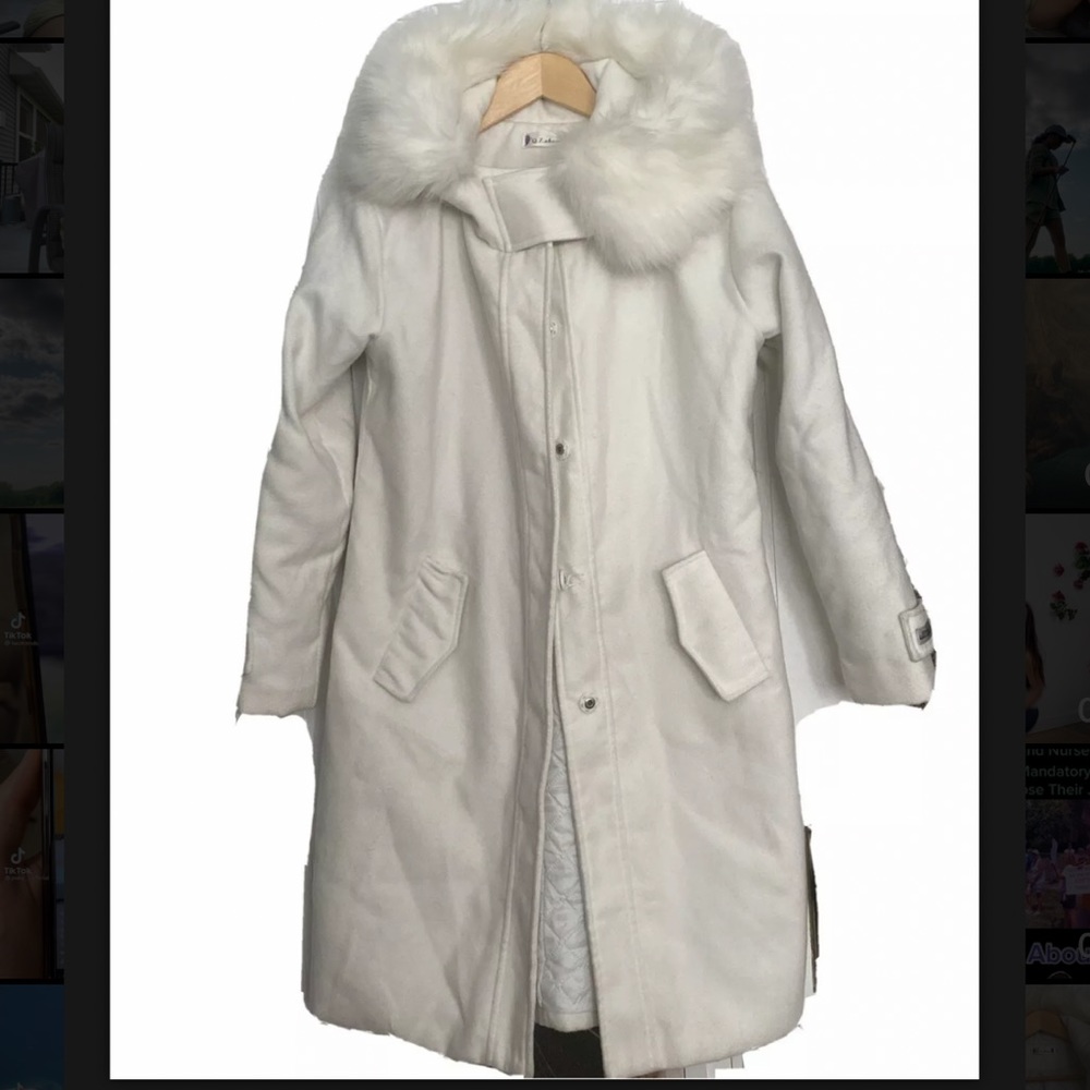Women’s white coat